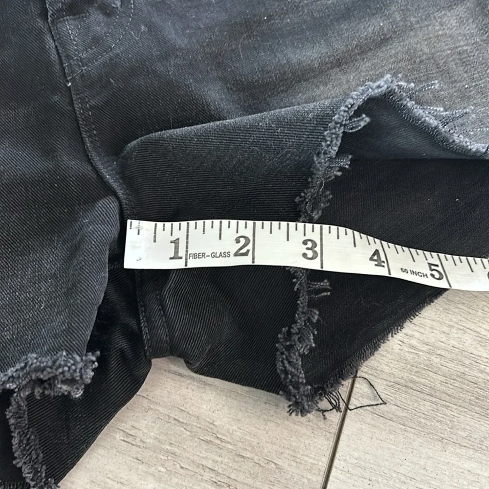 J Brand Gracie black jean shorts size 25